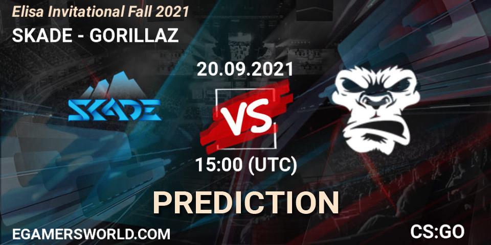 Prognoza SKADE - GORILLAZ. 20.09.2021 at 15:00, Counter-Strike (CS2), Elisa Invitational Fall 2021
