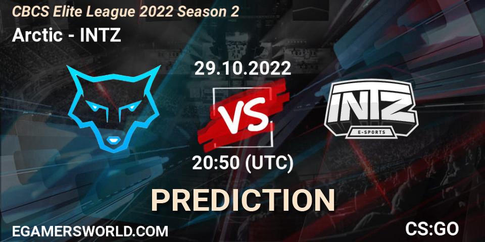 Prognoza Arctic - INTZ. 29.10.2022 at 21:15, Counter-Strike (CS2), CBCS Elite League 2022 Season 2
