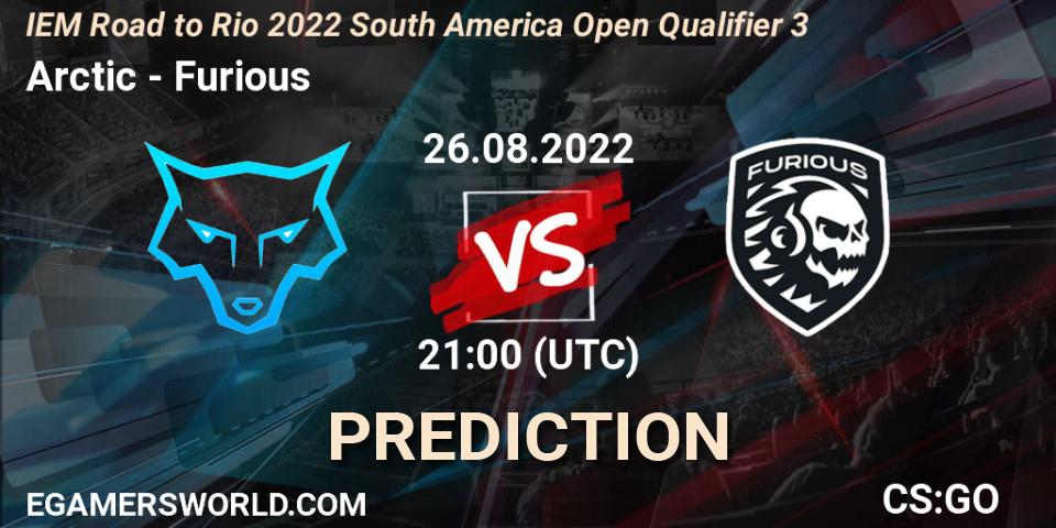 Prognoza Arctic - Furious. 26.08.2022 at 21:10, Counter-Strike (CS2), IEM Road to Rio 2022 South America Open Qualifier 3