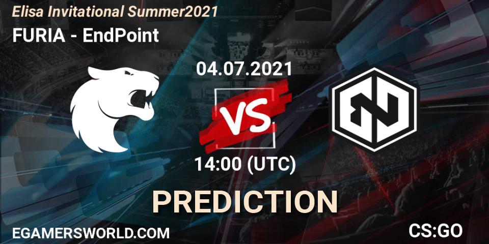Prognoza FURIA - EndPoint. 04.07.2021 at 14:00, Counter-Strike (CS2), Elisa Invitational Summer 2021