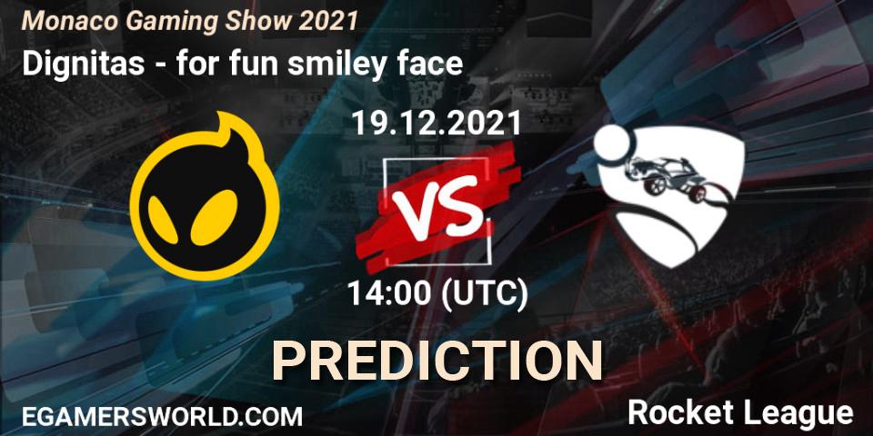 Prognoza Dignitas - for fun smiley face. 19.12.2021 at 14:00, Rocket League, Monaco Gaming Show 2021