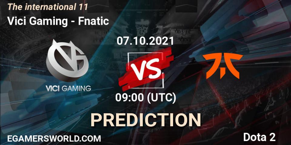 Prognoza Vici Gaming - Fnatic. 07.10.21, Dota 2, The Internationa 2021