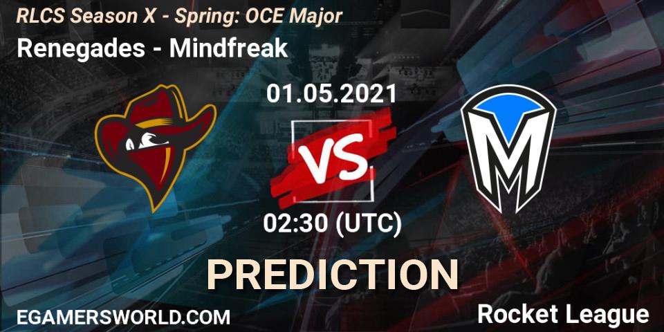 Prognoza Renegades - Mindfreak. 01.05.2021 at 02:20, Rocket League, RLCS Season X - Spring: OCE Major
