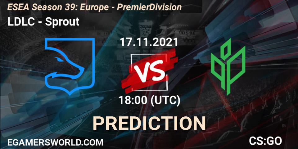 Prognoza LDLC - Sprout. 03.12.2021 at 14:05, Counter-Strike (CS2), ESEA Season 39: Europe - Premier Division