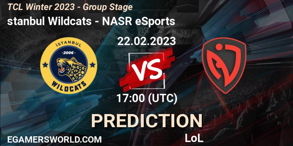 Prognoza İstanbul Wildcats - NASR eSports. 09.03.2023 at 17:00, LoL, TCL Winter 2023 - Group Stage