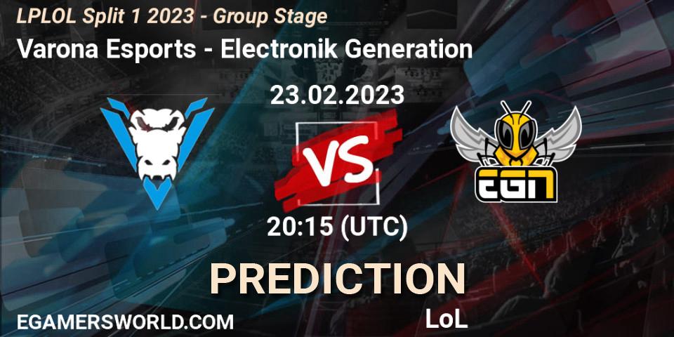 Prognoza Varona Esports - EGN Esports. 23.02.2023 at 20:15, LoL, LPLOL Split 1 2023 - Group Stage
