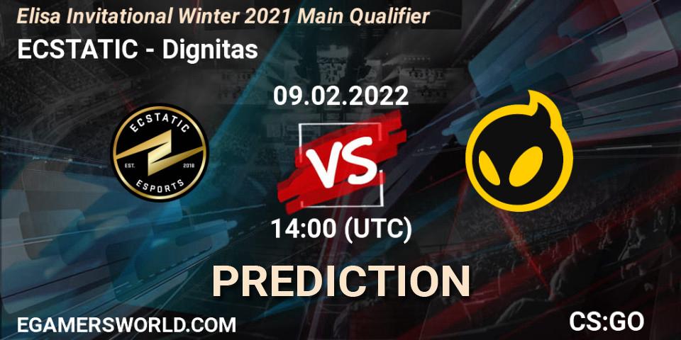 Prognoza ECSTATIC - Dignitas. 09.02.2022 at 14:00, Counter-Strike (CS2), Elisa Invitational Winter 2021 Main Qualifier