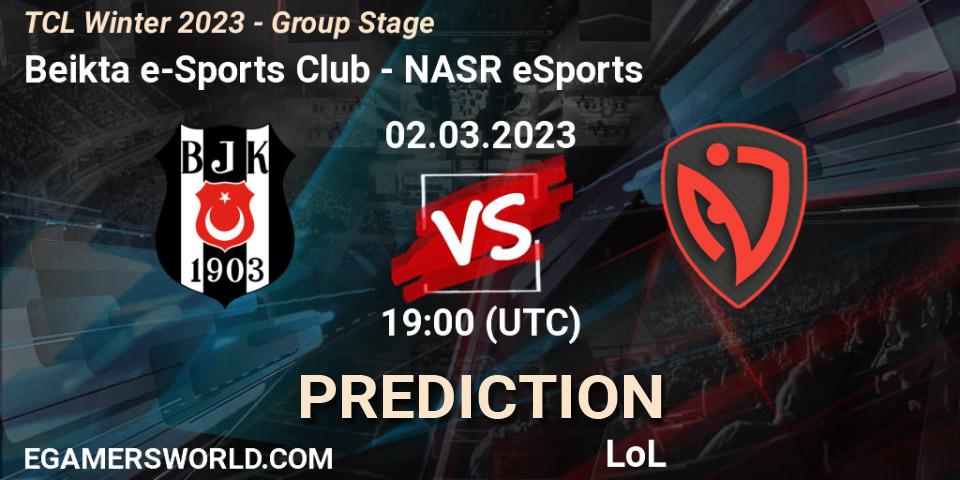 Prognoza Beşiktaş e-Sports - NASR eSports. 09.03.2023 at 19:00, LoL, TCL Winter 2023 - Group Stage