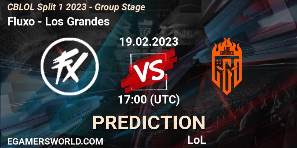 Prognoza Fluxo - Los Grandes. 19.02.2023 at 17:00, LoL, CBLOL Split 1 2023 - Group Stage