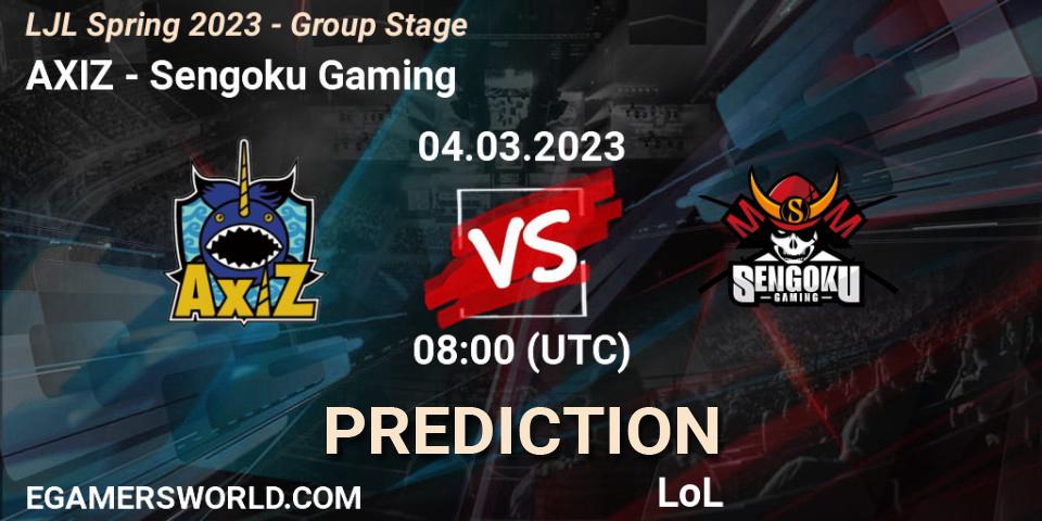 Prognoza AXIZ - Sengoku Gaming. 04.03.23, LoL, LJL Spring 2023 - Group Stage