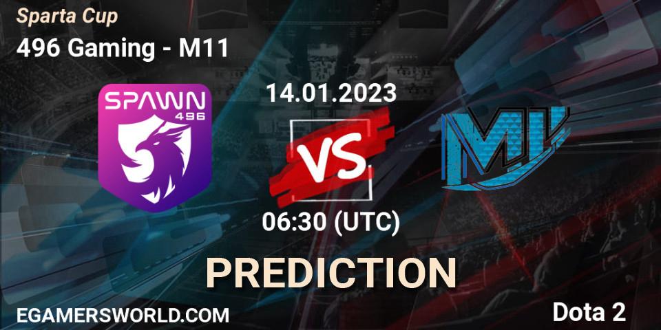 Prognoza 496 Gaming - M11. 14.01.2023 at 06:30, Dota 2, Sparta Cup
