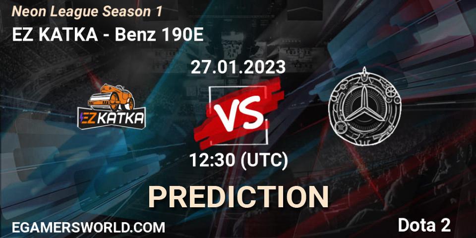 Prognoza EZ KATKA - Benz 190E. 27.01.23, Dota 2, Neon League Season 1