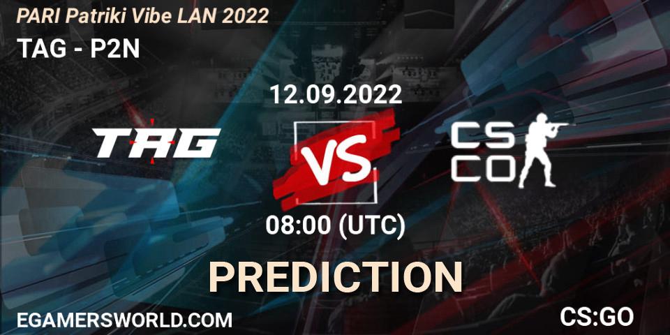 Prognoza TAG - P2N. 12.09.2022 at 08:00, Counter-Strike (CS2), PARI PATRIKI VIBE LAN