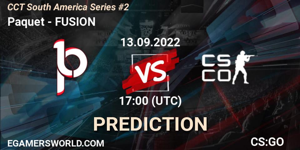 Prognoza Paquetá - FUSION. 13.09.2022 at 17:40, Counter-Strike (CS2), CCT South America Series #2