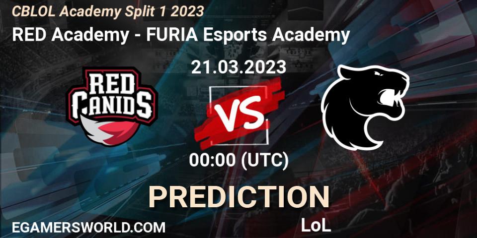 Prognoza RED Academy - FURIA Esports Academy. 21.03.2023 at 00:00, LoL, CBLOL Academy Split 1 2023