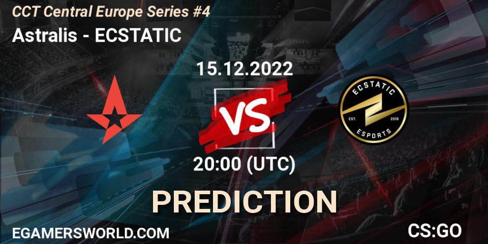Prognoza Astralis - ECSTATIC. 15.12.2022 at 19:10, Counter-Strike (CS2), CCT Central Europe Series #4