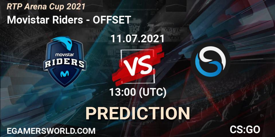 Prognoza Movistar Riders - OFFSET. 11.07.2021 at 13:00, Counter-Strike (CS2), RTP Arena Cup 2021