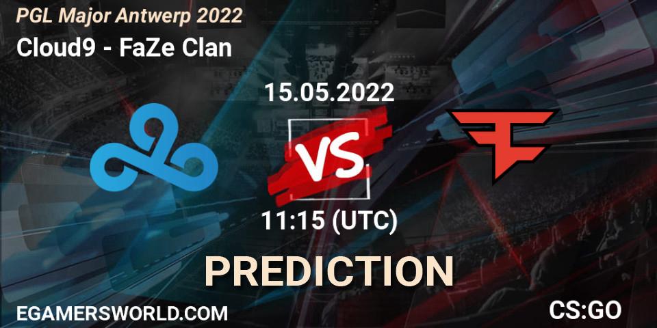 Prognoza Cloud9 - FaZe Clan. 15.05.2022 at 11:45, Counter-Strike (CS2), PGL Major Antwerp 2022