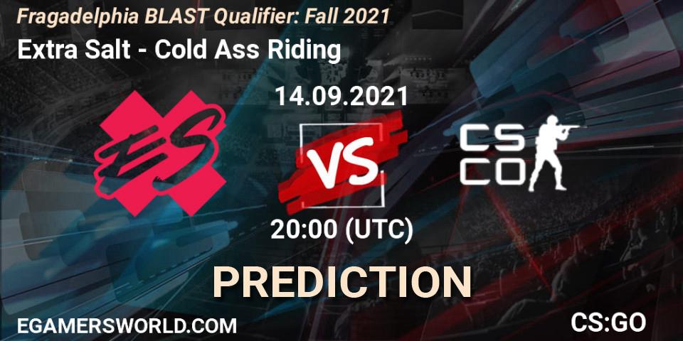 Prognoza Extra Salt - Cold Ass Riding. 14.09.2021 at 20:00, Counter-Strike (CS2), Fragadelphia BLAST Qualifier: Fall 2021