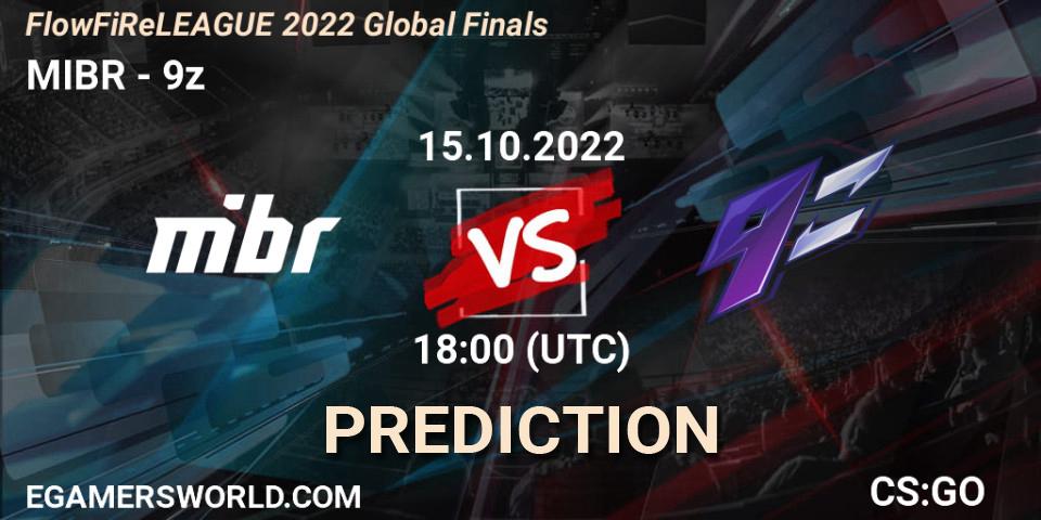 Prognoza MIBR - 9z. 15.10.22, CS2 (CS:GO), FlowFiReLEAGUE 2022 Global Finals