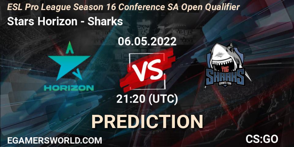 Prognoza Stars Horizon - Sharks. 06.05.2022 at 21:20, Counter-Strike (CS2), ESL Pro League Season 16 Conference SA Open Qualifier