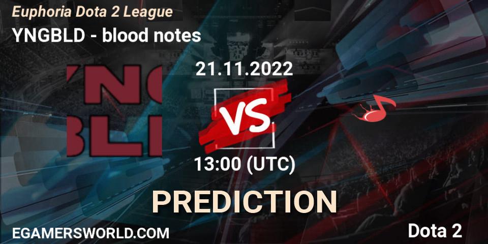 Prognoza YNGBLD - blood notes. 21.11.2022 at 13:19, Dota 2, Euphoria Dota 2 League