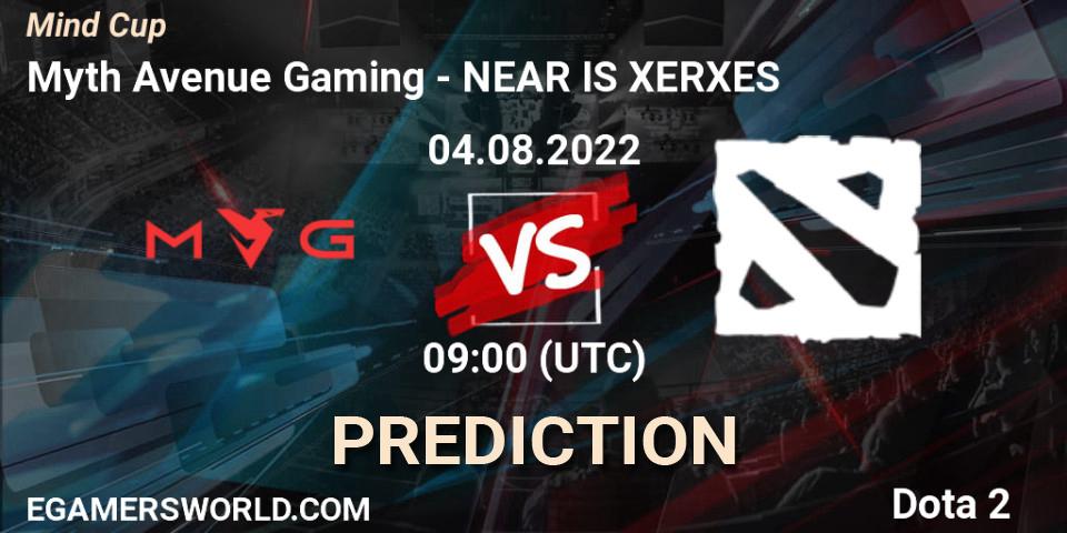 Prognoza Myth Avenue Gaming - NEAR IS XERXES. 04.08.2022 at 09:02, Dota 2, Mind Cup