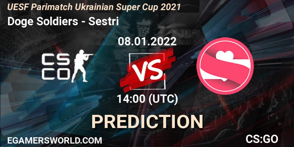 Prognoza Doge Soldiers - Sestri. 08.01.2022 at 14:10, Counter-Strike (CS2), UESF Parimatch Ukrainian Super Cup 2021