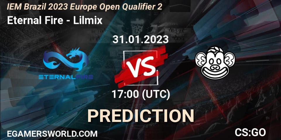 Prognoza Eternal Fire - Lilmix. 31.01.23, CS2 (CS:GO), IEM Brazil Rio 2023 Europe Open Qualifier 2