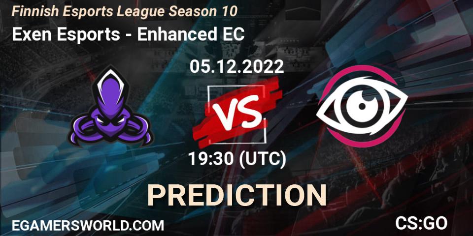 Prognoza Exen Esports - Enhanced EC. 05.12.22, CS2 (CS:GO), Finnish Esports League Season 10