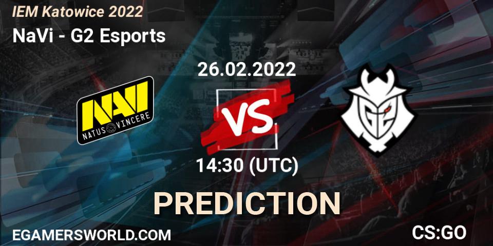 Prognoza NaVi - G2 Esports. 26.02.2022 at 14:30, Counter-Strike (CS2), IEM Katowice 2022