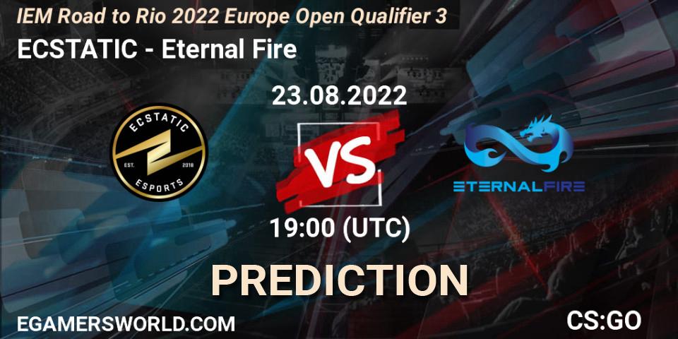 Prognoza ECSTATIC - Eternal Fire. 23.08.2022 at 19:00, Counter-Strike (CS2), IEM Road to Rio 2022 Europe Open Qualifier 3