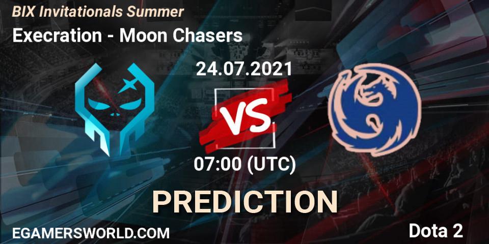 Prognoza Execration - Moon Chasers. 24.07.2021 at 07:07, Dota 2, BIX Invitationals Summer