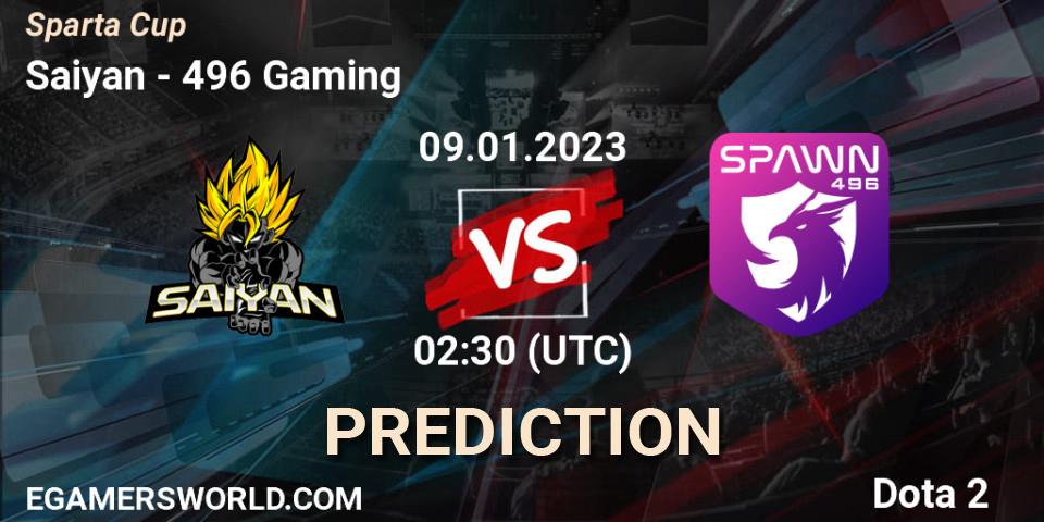 Prognoza Saiyan - 496 Gaming. 12.01.23, Dota 2, Sparta Cup