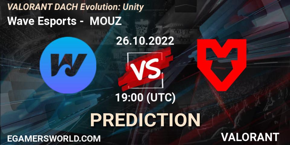Prognoza Wave Esports - MOUZ. 26.10.22, VALORANT, VALORANT DACH Evolution: Unity