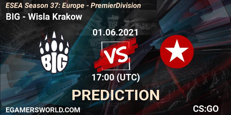 Prognoza BIG - Wisla Krakow. 01.06.2021 at 17:15, Counter-Strike (CS2), ESEA Season 37: Europe - Premier Division