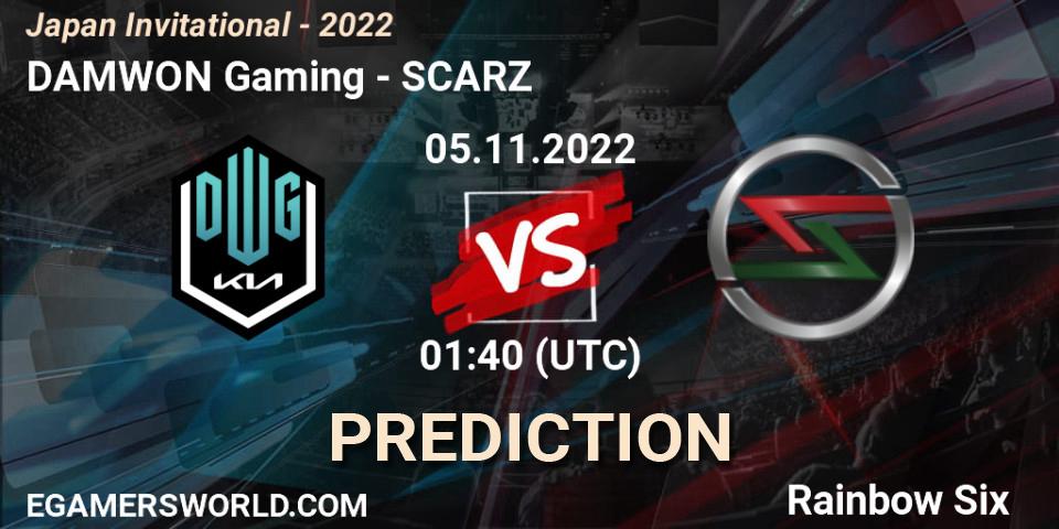 Prognoza DAMWON Gaming - SCARZ. 05.11.2022 at 01:40, Rainbow Six, Japan Invitational - 2022