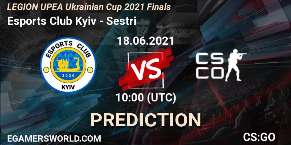 Prognoza Esports Club Kyiv - Sestri. 18.06.2021 at 10:00, Counter-Strike (CS2), LEGION UPEA Ukrainian Cup 2021 Finals