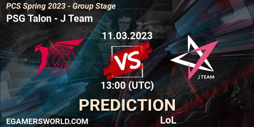 Prognoza PSG Talon - J Team. 19.02.23, LoL, PCS Spring 2023 - Group Stage