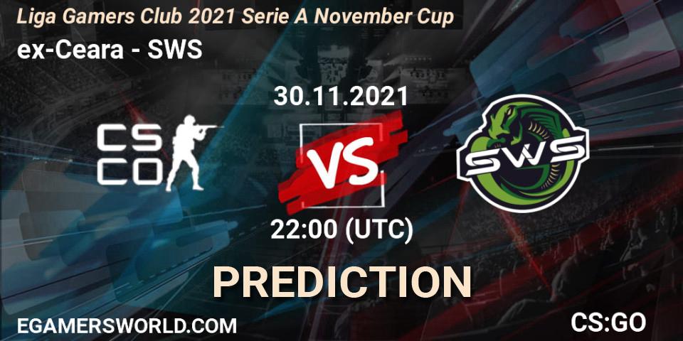 Prognoza ex-Ceara - SWS. 30.11.2021 at 17:00, Counter-Strike (CS2), Liga Gamers Club 2021 Serie A November Cup