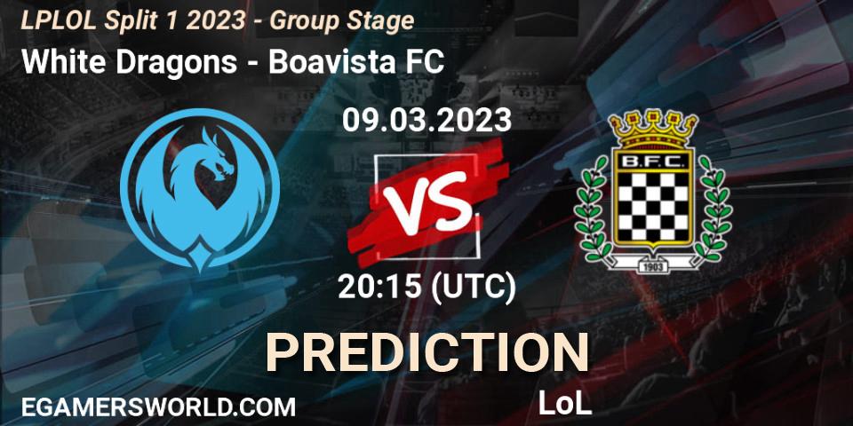 Prognoza White Dragons - Boavista FC. 10.02.2023 at 20:15, LoL, LPLOL Split 1 2023 - Group Stage