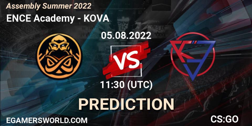 Prognoza ENCE Academy - KOVA. 05.08.2022 at 11:30, Counter-Strike (CS2), Assembly Summer 2022
