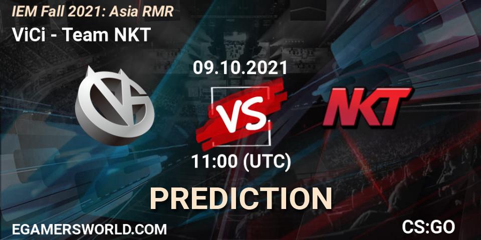 Prognoza ViCi - Team NKT. 09.10.21, CS2 (CS:GO), IEM Fall 2021: Asia RMR