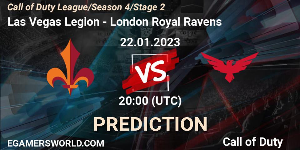 Prognoza Las Vegas Legion - London Royal Ravens. 22.01.2023 at 20:00, Call of Duty, Call of Duty League 2023: Stage 2 Major Qualifiers