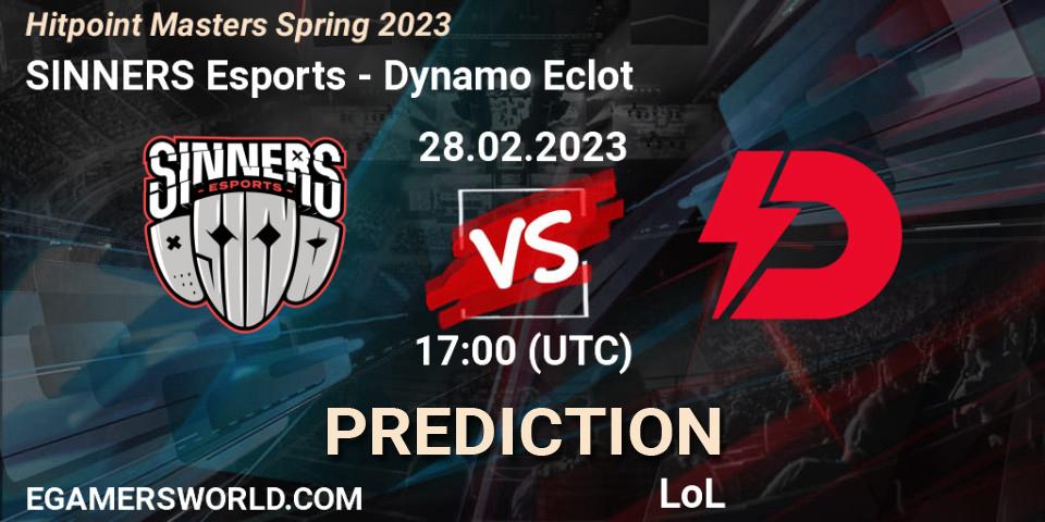 Prognoza SINNERS Esports - Dynamo Eclot. 28.02.23, LoL, Hitpoint Masters Spring 2023