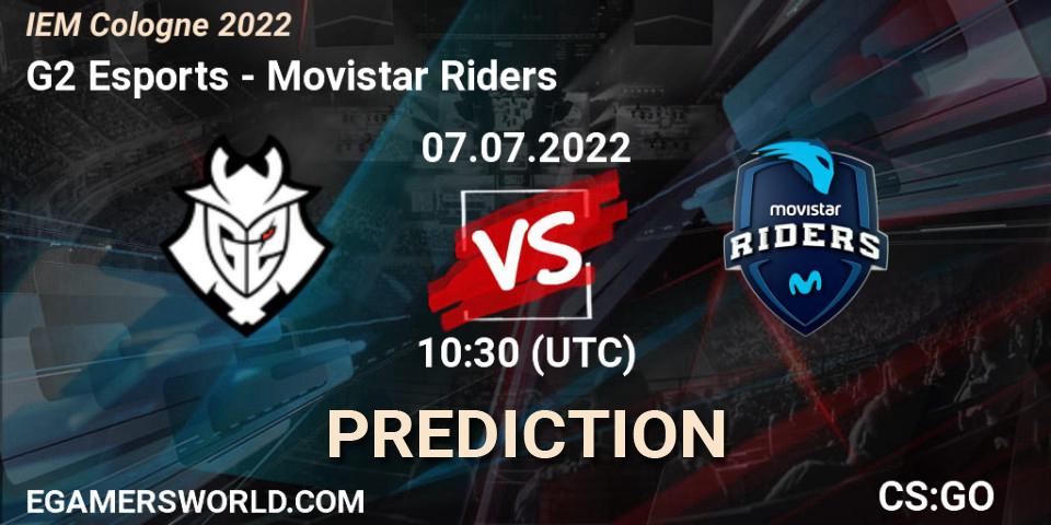 Prognoza G2 Esports - Movistar Riders. 07.07.22, CS2 (CS:GO), IEM Cologne 2022