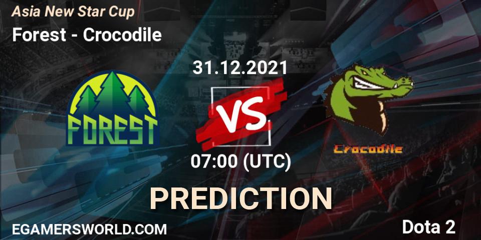 Prognoza Forest - Crocodile. 31.12.2021 at 07:26, Dota 2, Asia New Star Cup