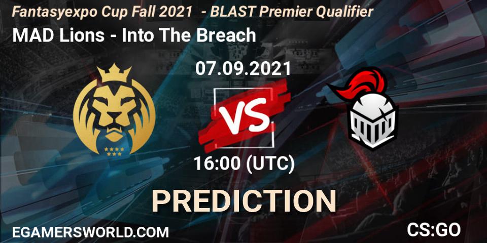 Prognoza MAD Lions - Into The Breach. 07.09.2021 at 16:30, Counter-Strike (CS2), Fantasyexpo Cup Fall 2021 - BLAST Premier Qualifier