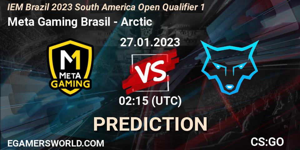 Prognoza Meta Gaming Brasil - Arctic. 27.01.2023 at 19:30, Counter-Strike (CS2), IEM Brazil Rio 2023 South America Open Qualifier 1