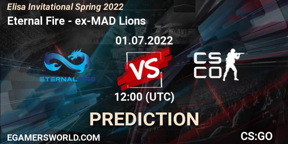 Prognoza Eternal Fire - ex-MAD Lions. 01.07.2022 at 12:00, Counter-Strike (CS2), Elisa Invitational Spring 2022